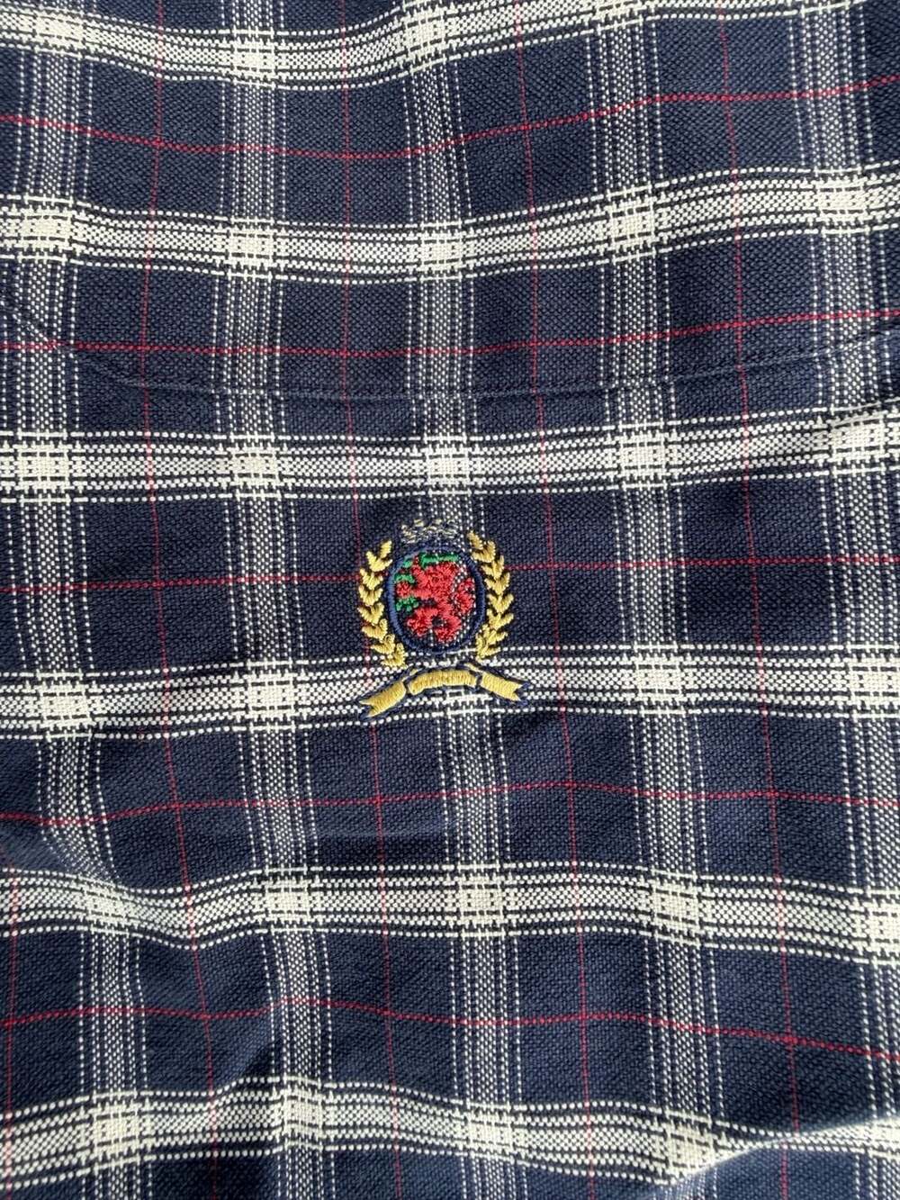 Vintage Tommy Hilfiger Plaid Button Down Shirt Size L